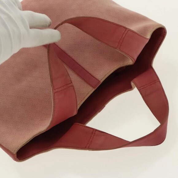 BOTTEGA VENETA Hand Bag Canvas Pink Auth 94232 - Picture 7 of 14